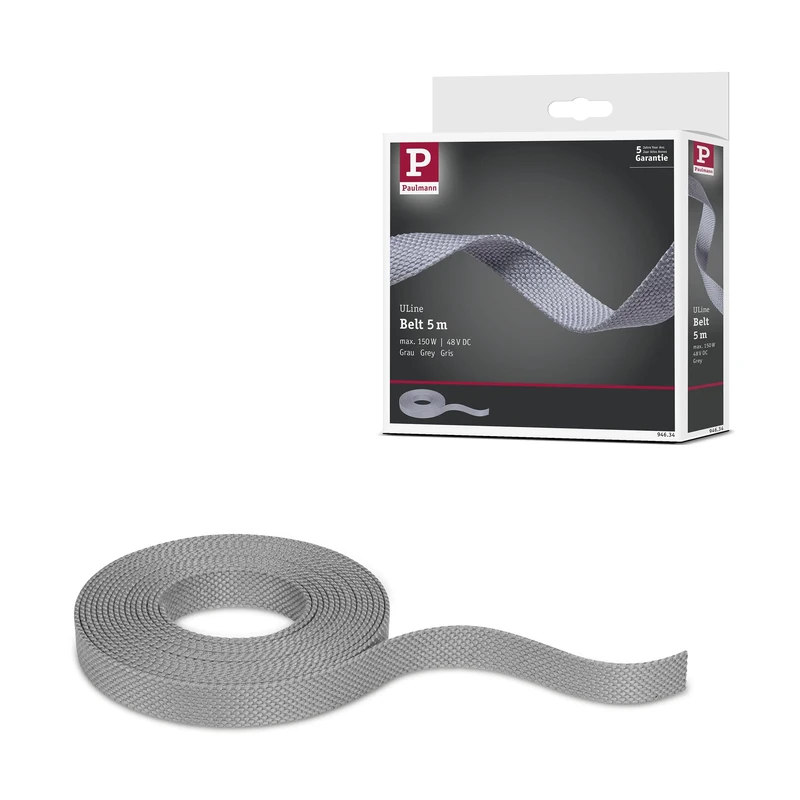Paulmann 94634 ULine Belt 5m Dacron Textil Copper Grey