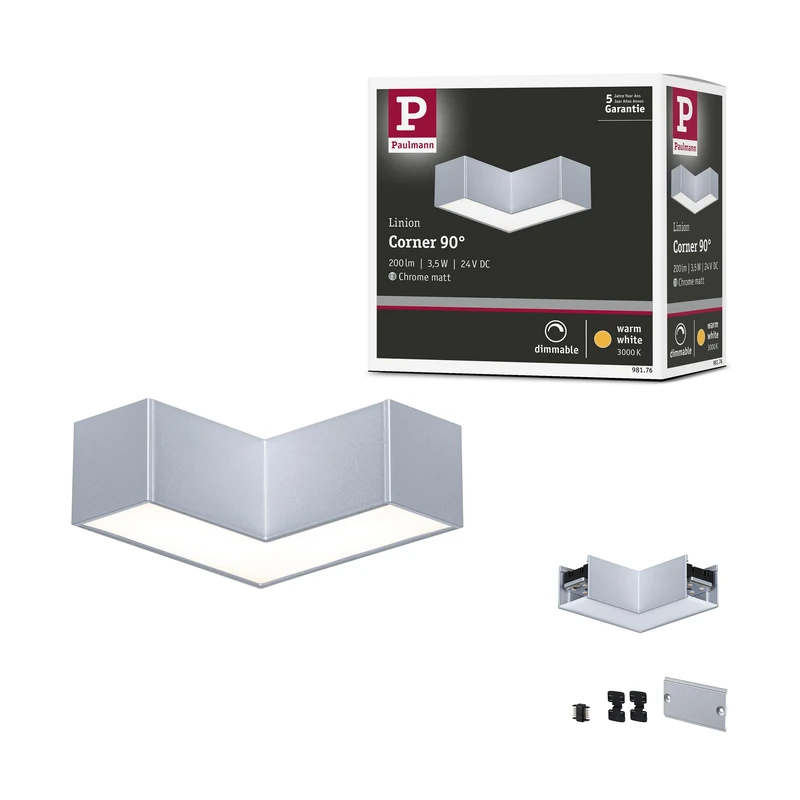 Paulmann 98176 Linion Light Channel 90 ° 2000lm/m 3000K Chrome matt