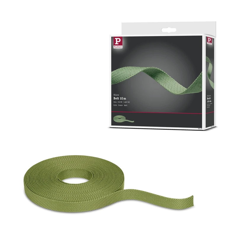 Paulmann 94639 ULine Belt 10m Dacron Textil Copper Green
