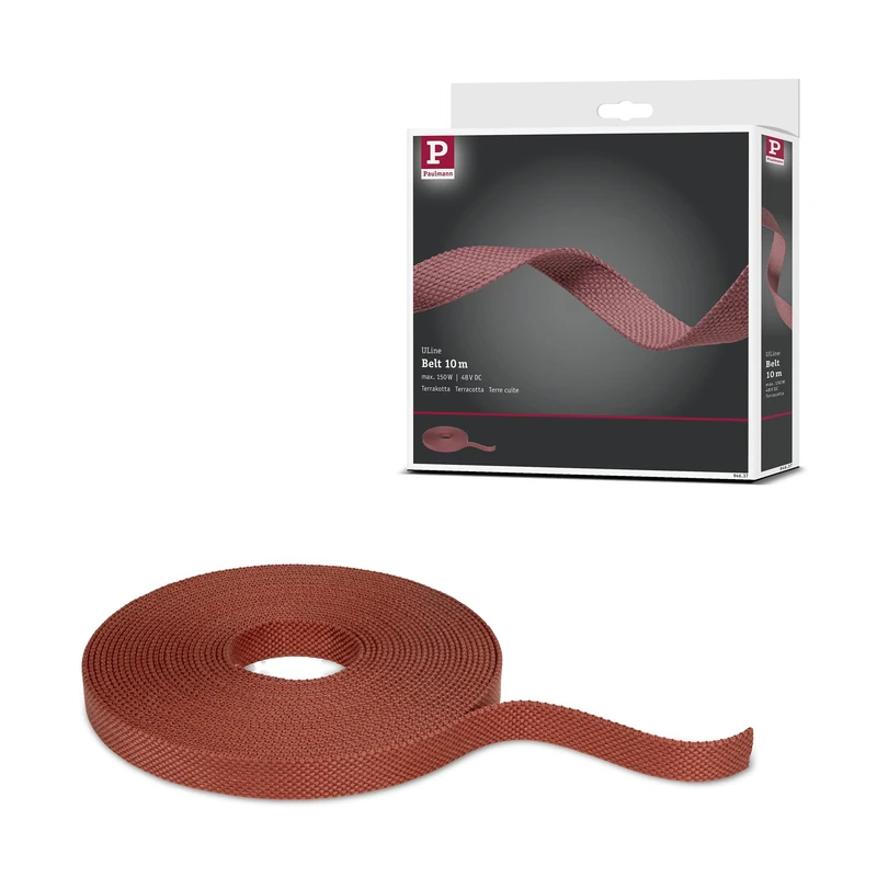Paulmann 94637 ULine Belt 10m Dacron Textil Copper Terracotta