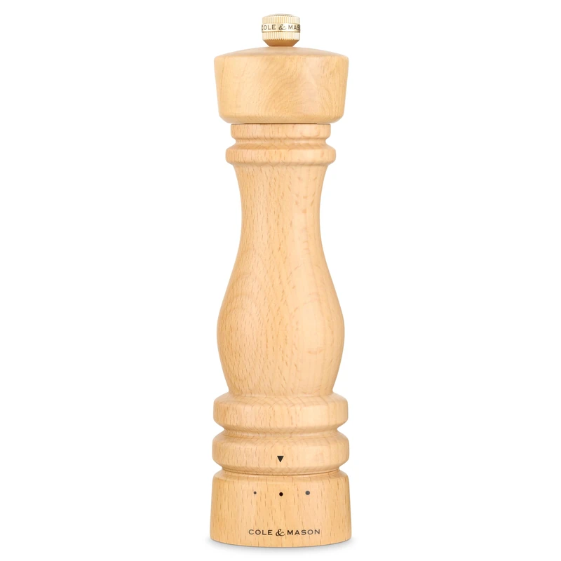 Cole & Mason London Salt Grinder with Grind Select Function 22cm Beech