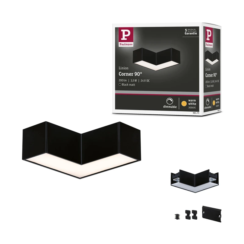 Paulmann 98171 Linion Light Channel 90 ° 2000lm/m 3000K Signal Black