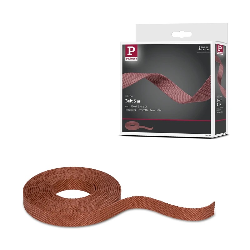 Paulmann 94636 ULine Belt 5m Dacron Textil Copper Terracotta