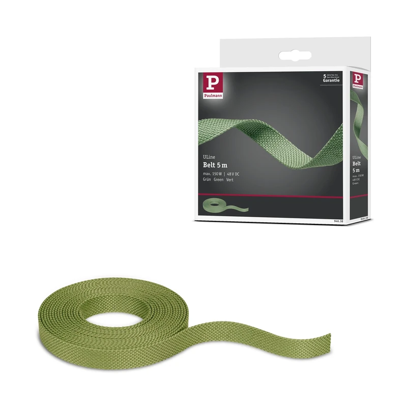 Paulmann 94638 ULine Belt 5m Dacron Textil Copper Green