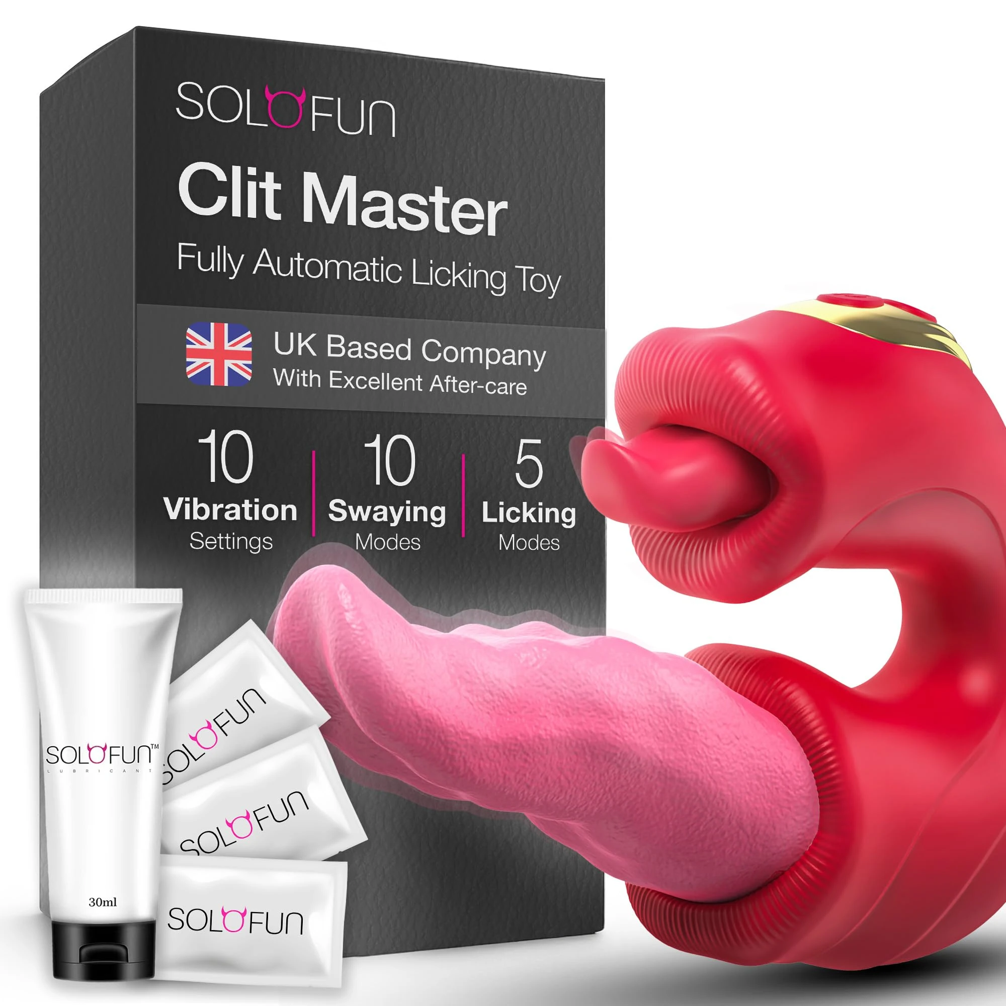 SoloFun G-Spot Vibrator Womans Sex Toys 3 in 1 Thrusting with 10 Licking & Swing Swaying Modes Adult Toys Vibrator for Woman Machine Sex toys4couples Men & Women Dildos toys4women