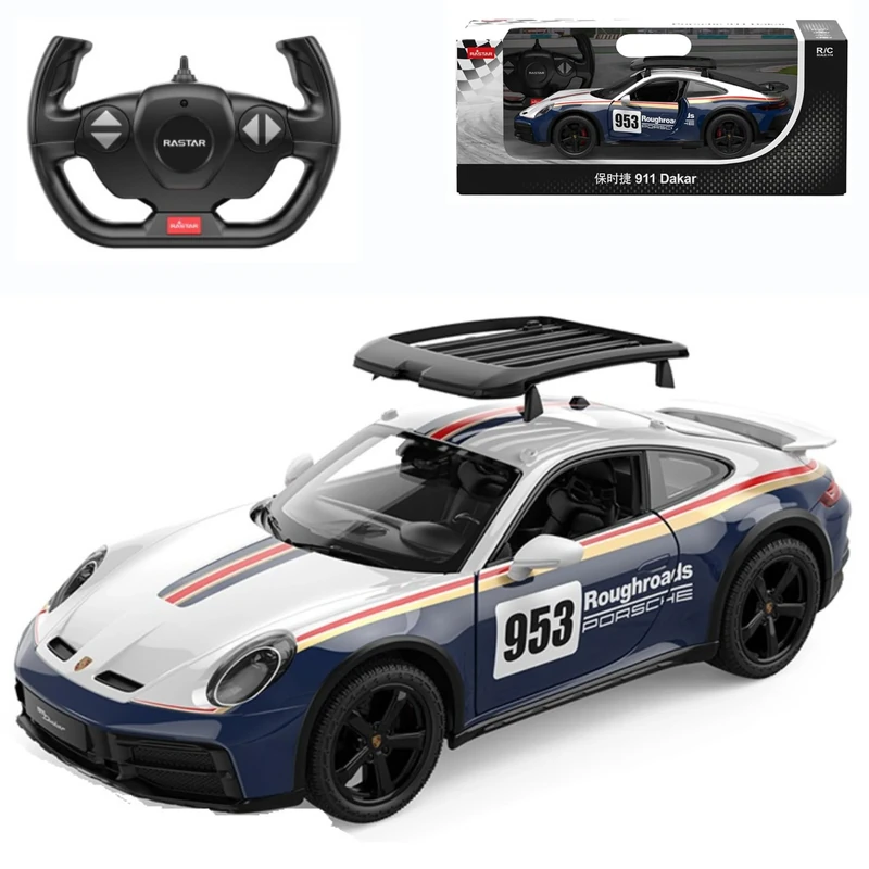 Porsche 911 Dakar 1:14 Scale Remote Control Car – Standard Version with Authentic Rallye Design, Off-Road RC Model, Officially Licensed