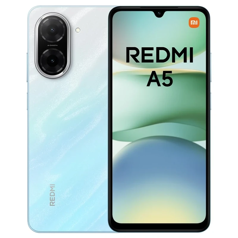 XIAOMI Redmi A5 Smartphone – 4GB+128GB, 6.52" HD+ Display, 5000mAh Battery, Android 13 Go Edition, Dual SIM – Blue