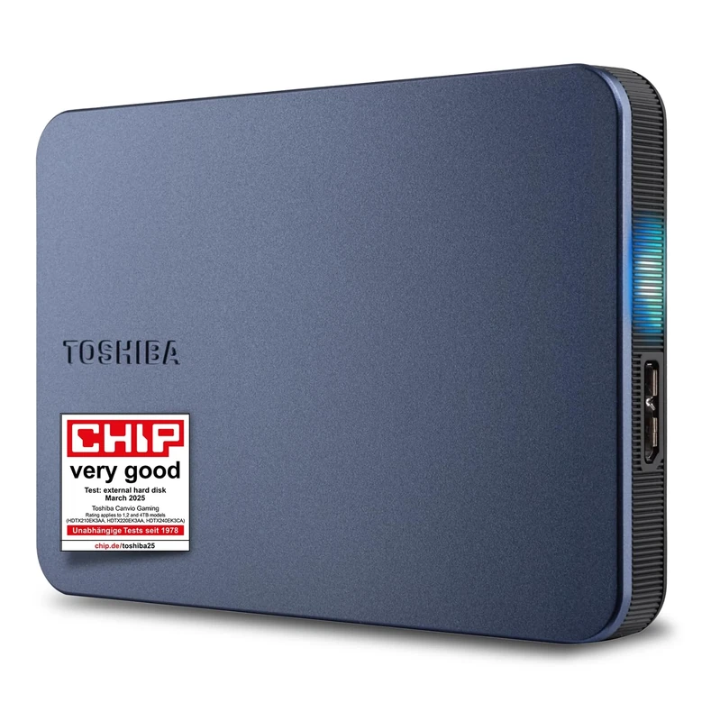 Toshiba 2TB Canvio Gaming Portable External Hard Drive, USB 3.2, for Play Station and Xbox, Black (HDTX220EK3AA)