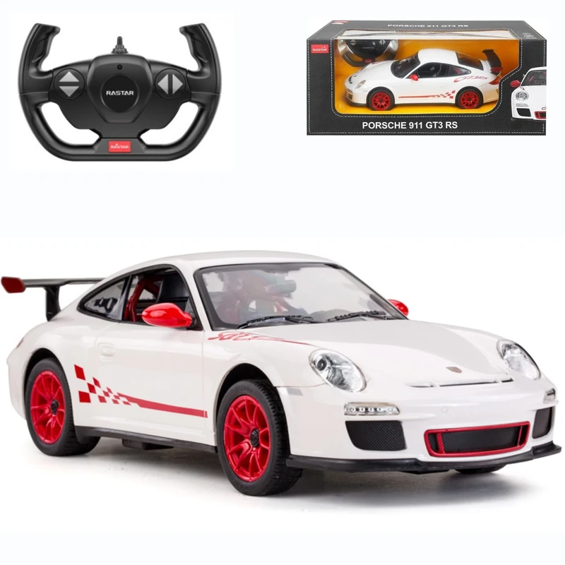 Porsche 911 GT3 1:14 Scale Remote Control Car – Matte White High-Speed RC Model for Racing Fans, Officially Licensed