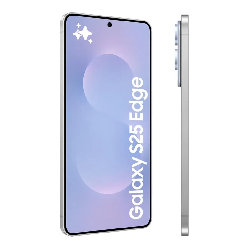 Samsung Galaxy S25 Edge AI Smartphone, Galaxy AI, Android Smartphone, 12GB Memory, 256GB Storage, 200 MP Camera, Long Battery Life, Titanium IcyBlue, 3 Year Samsung Extended Warranty (UK Version)