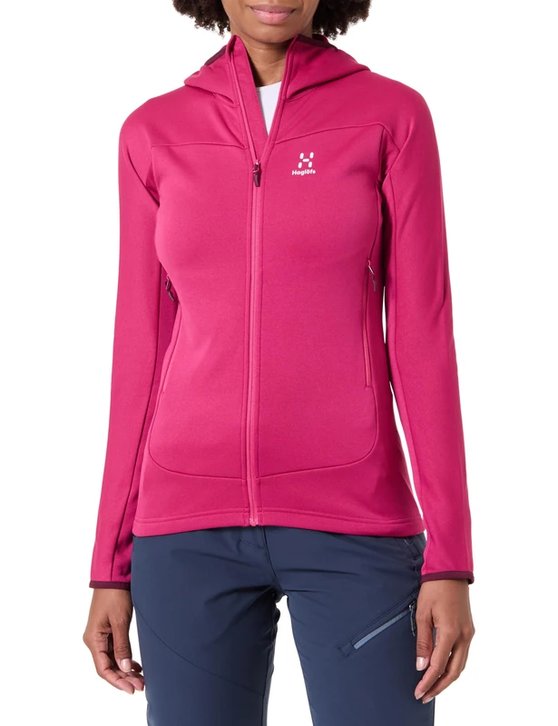 HAGLOFS 604912_4T6 FROST MID HOOD Jacket Women's DEEP PINK Size XS
