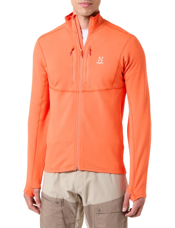 HAGLOFS 604819_4N8 ROC SHEER MID JACKET Jacket Men's FLAME ORANGE Size M