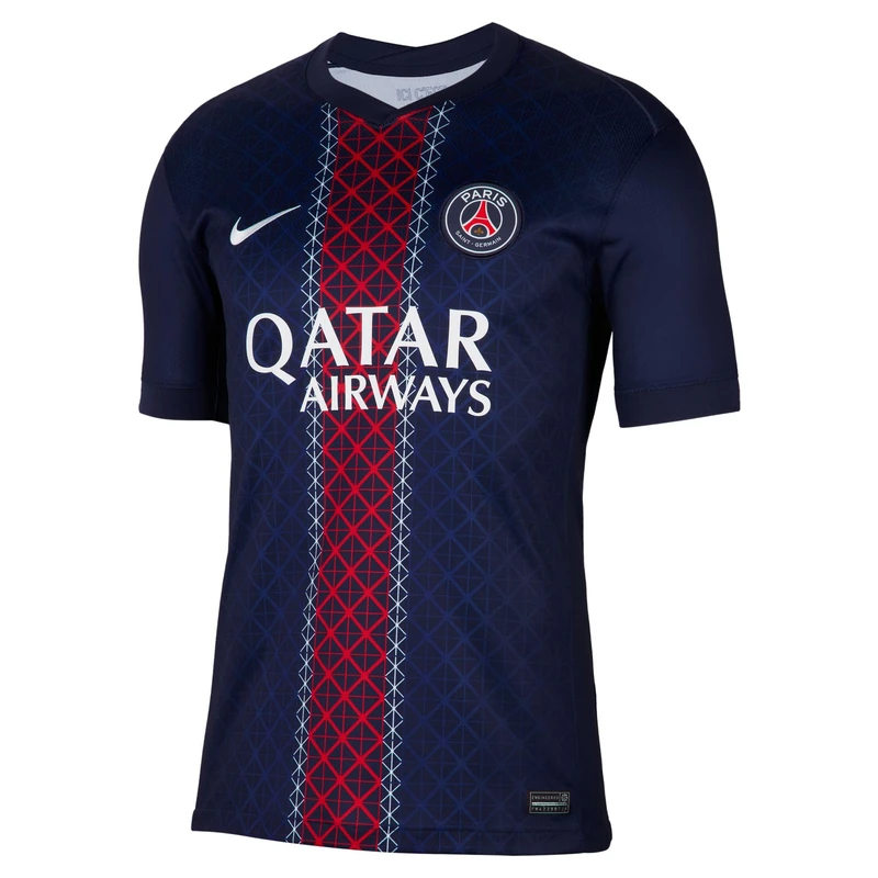Nike Mens Paris Saint-Germain Dri-FIT Jersey Season 2025/2026 Stadium Home, Midnight Navy/Midnight Navy/White, 3XL