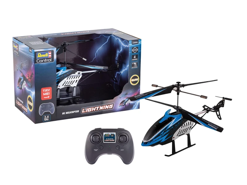 Revell Control 23806 RC Helicopter “Lightning” GHz 4CH With Precise 2.4 GHz Control - Image 1