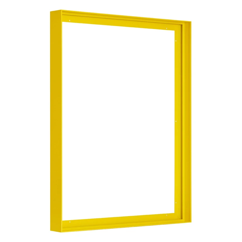 FOLKOR Floater Frame for 24x30 Canvas Paintings, DIY Metal Floating Frames with 1.5" Deep for Art Show Exhibition Home Office Gallery Wall Decor, Abstract Artwork for Modern Farmhouse Room (Yellow)
