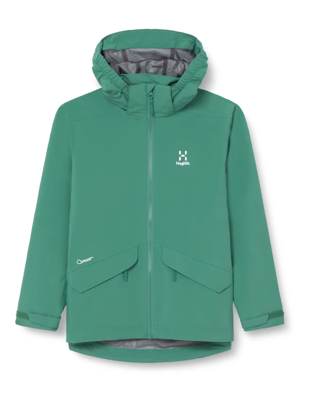 HAGLOFS 604759 5P0 MILA Jacket Unisex DK JELLY GREEN Size 140