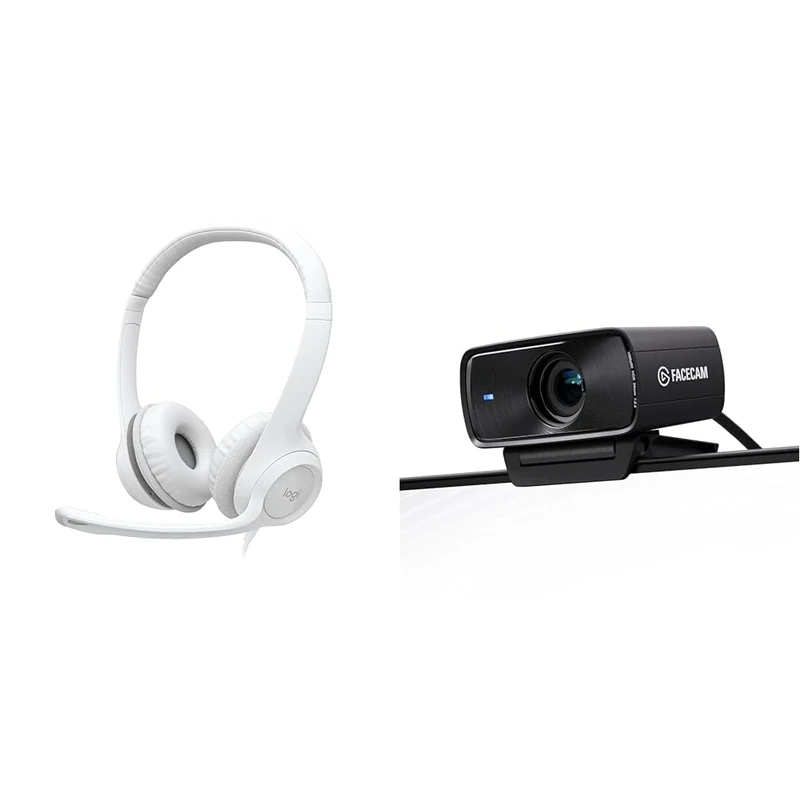 Logitech H390 Wired Headset & Elgato Facecam MK.2 – Premium Full