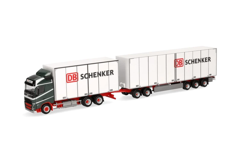 Herpa truck model Volvo FH GL 2020 Swedencombi DB Schenker (Sweden/Gothenburg), miniature scale 1:87, collectible, Made in Germany, plastic