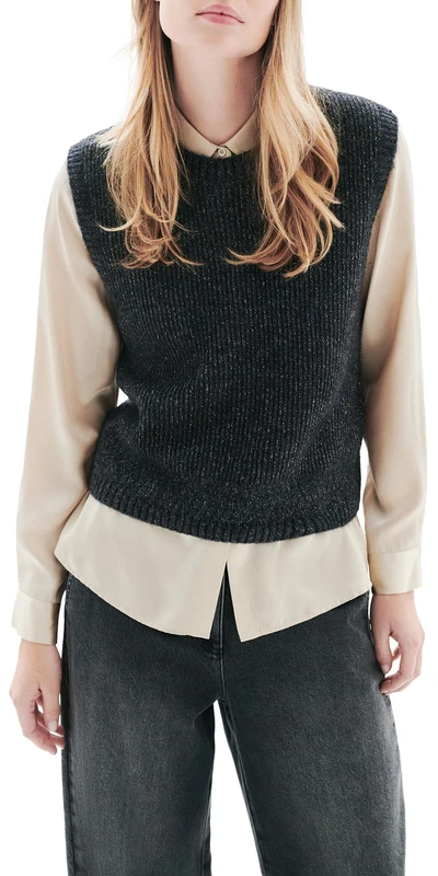 Caroll Women's 252k-mclaire Sweater, Granite Gray, M