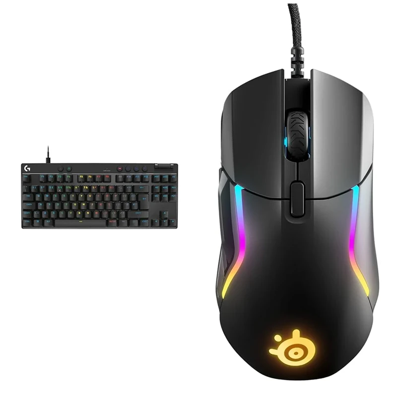 Logitech G PRO X & SteelSeries Rival 5 - Gaming Mouse