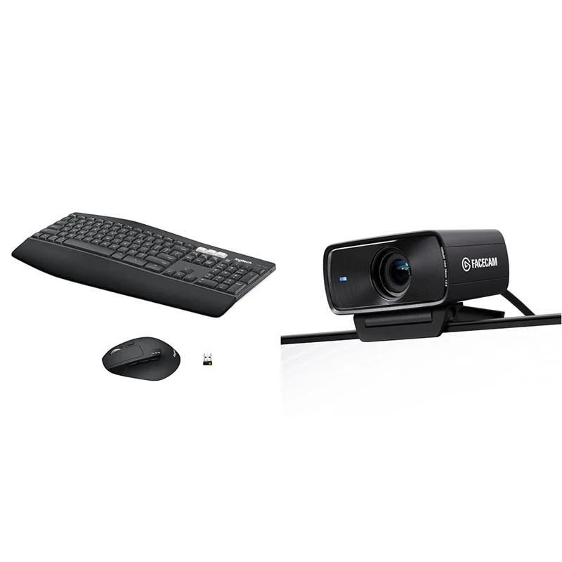 Logitech MK850 Multi-Device Wireless & Elgato Facecam MK.2 – Premium Full
