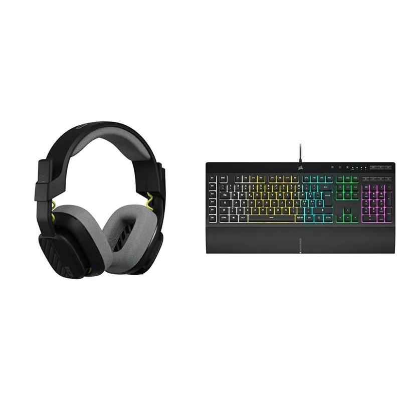 ASTRO A10 Gaming Headset & Corsair K55 RGB PRO Wired Membrane
