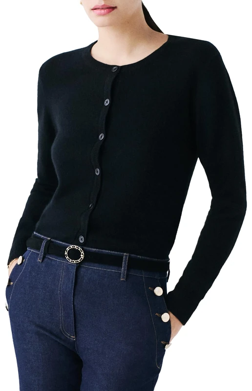 Caroll Women's 242k-mcaroline Sweater, Black, M