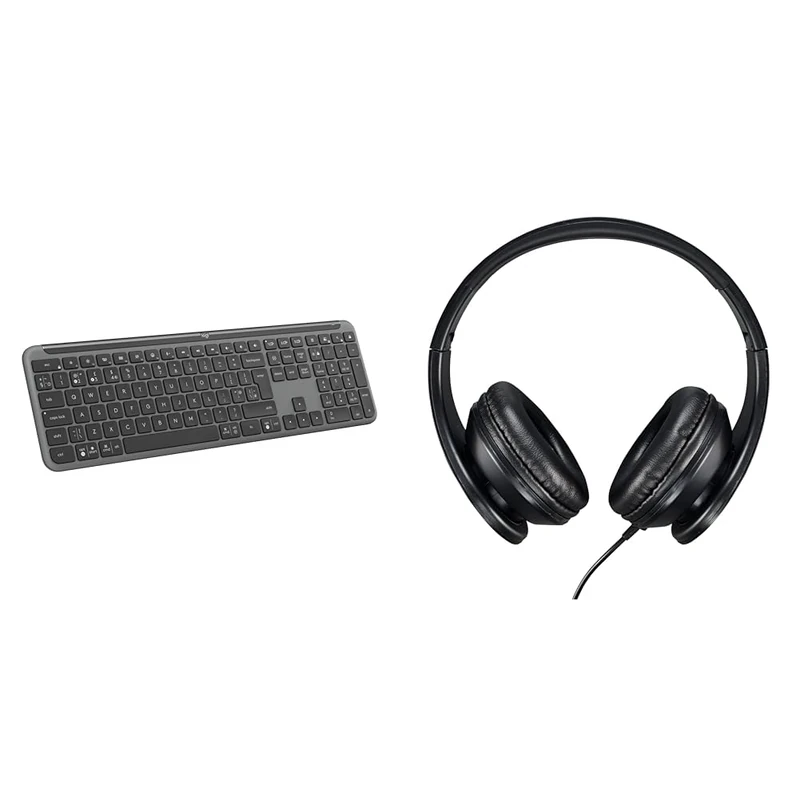Logitech Signature Slim K950 & Acer Headset AHW115 - (integrated mic,
