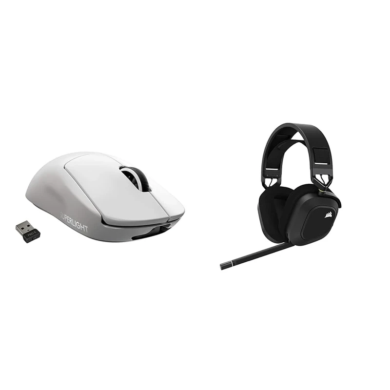 Logitech G PRO X & CORSAIR HS80 RGB Over Ear WIRELESS