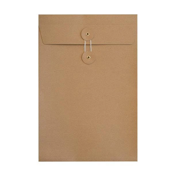 Blake Purely Everyday - Manilla String and Washer Envelopes C4 (324 x 229mm) - Pack of 100 Qty - Premium Quality 180 GSM - Manilla Envelopes with String Tie - Office & Business Supplies (STWSW324G)