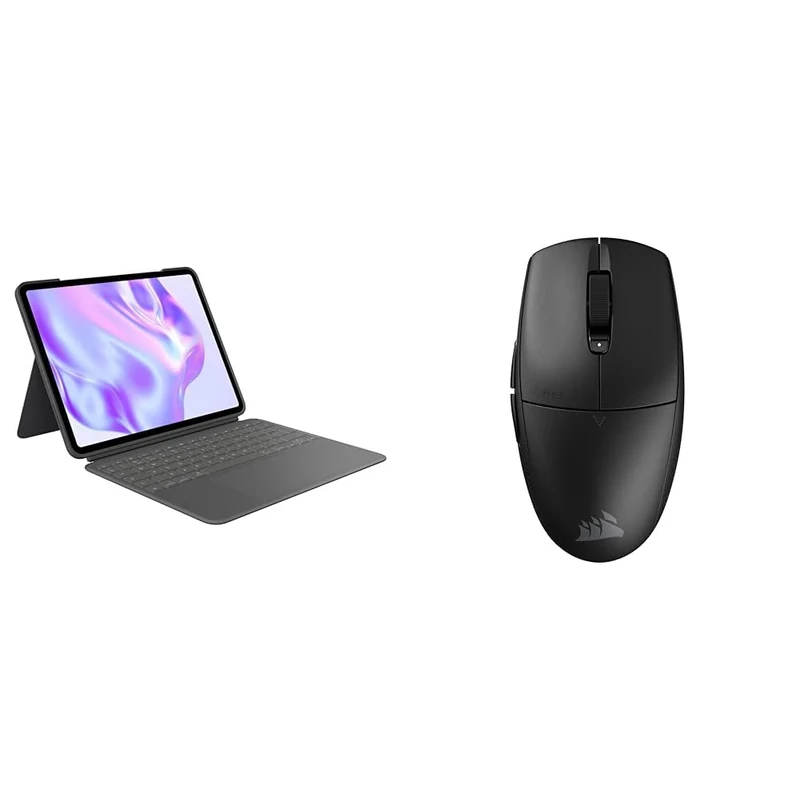 Logitech Combo Touch iPad & Corsair M55 WIRELESS Lightweight FPS Gaming