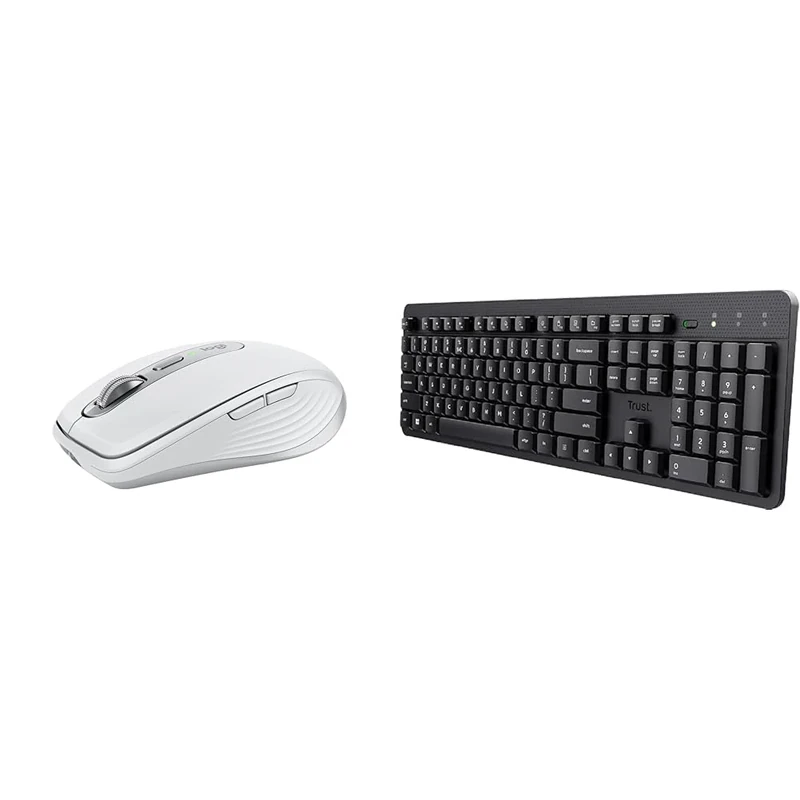 Logitech MX Anywhere 3S & Trust Ody II Silent Wireless Keyboard,