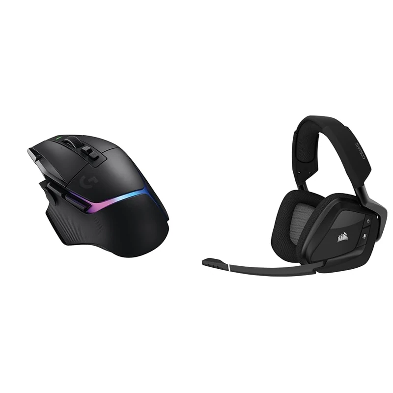 Logitech G G502 X & CORSAIR VOID RGB ELITE Wireless Gaming Set
