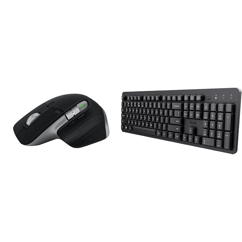 Logitech MX Master 3S & Trust Ody II Silent Wireless Keyboard