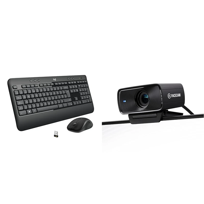 Logitech MK540 Advanced Wireless & Elgato Facecam MK.2 – Premium Full