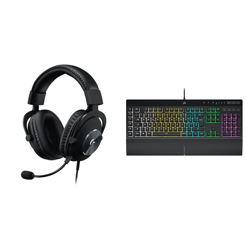 Logitech G Pro X & Corsair K55 RGB PRO Wired Membrane