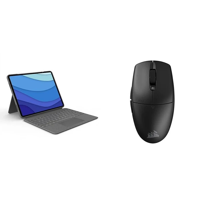 Logitech Combo Touch iPad & Corsair M55 WIRELESS Lightweight FPS Gaming