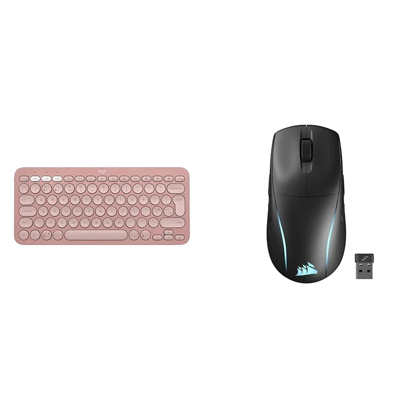 Logitech Pebble Keys 2 & Corsair M75 WIRELESS RGB Lightweight FPS