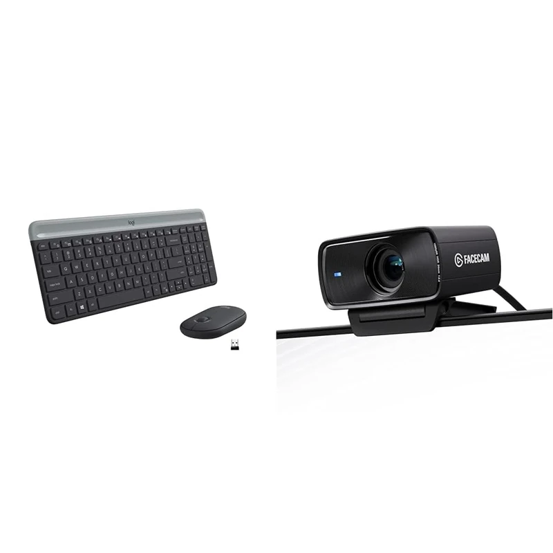 Logitech MK470 Slim Wireless & Elgato Facecam MK.2 – Premium Full