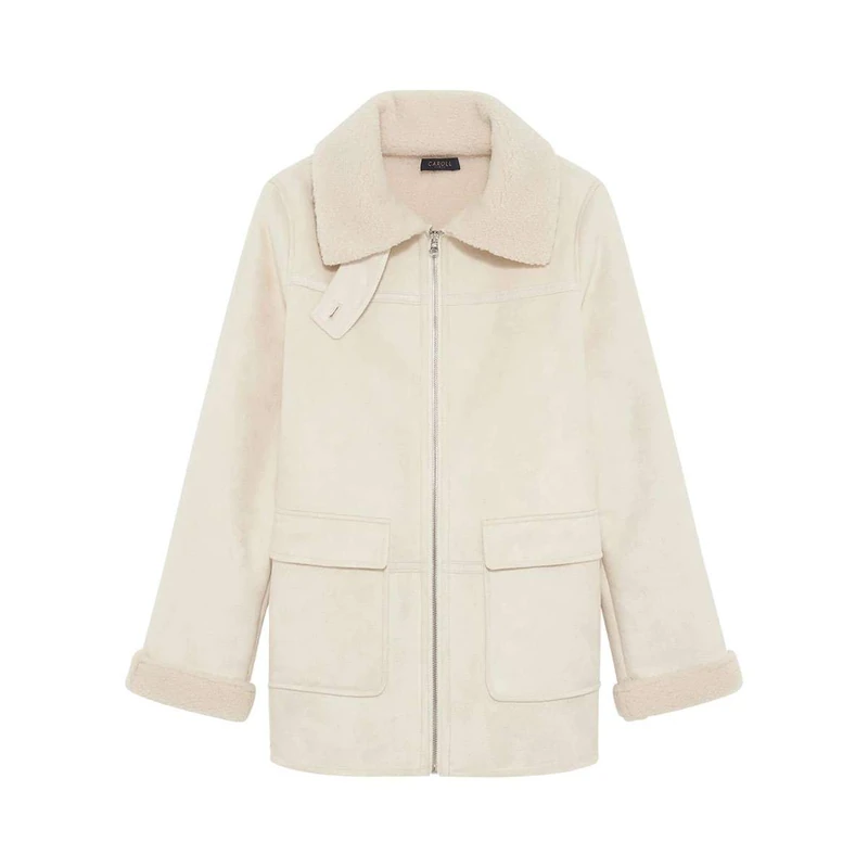 Caroll Women's 252g-gresson Coats, Buttercream, 14 - Image 1