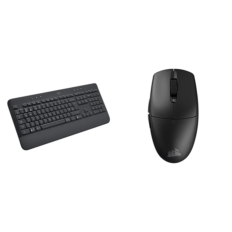 Logitech Signature K650 Wireless & Corsair M55 WIRELESS Lightweight FPS Gaming