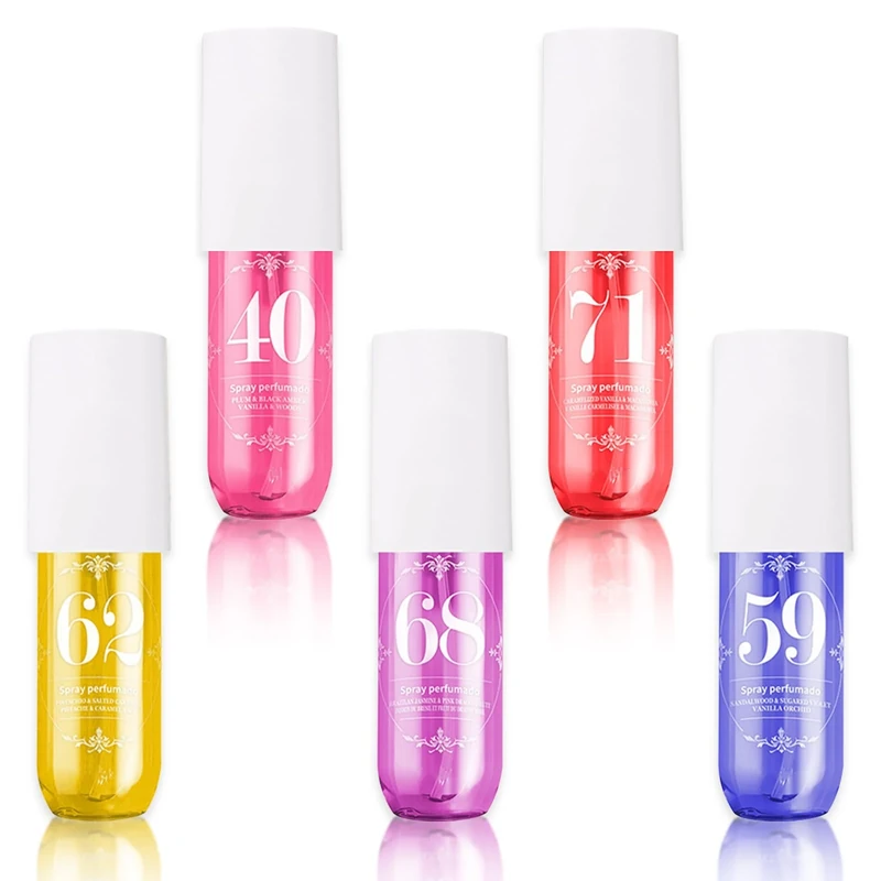 5 Pcs Perfume, Body Fragrance Mist, Women's Body Spray, Long-Lasting Fragrance Spray, Moisturizing Moisturizes the Skin, Perfume for Women, 90ML