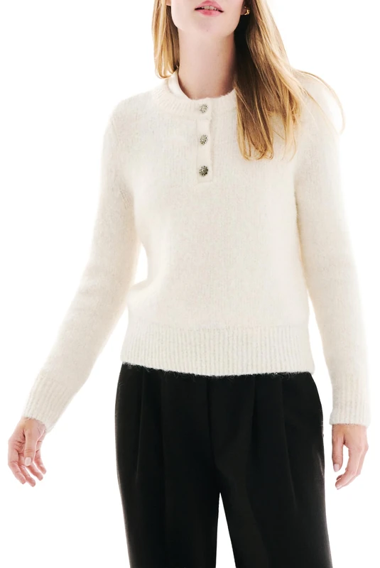 Caroll Sweater, Cloud Dancer, L