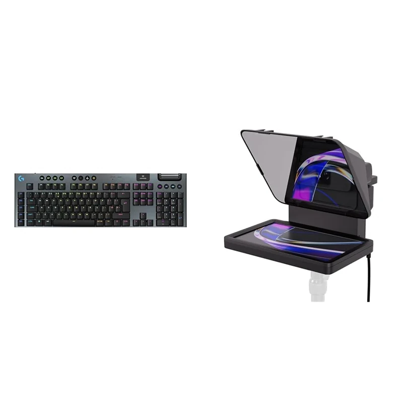 Logitech G G915 X & Elgato Prompter – Teleprompter with Built-in