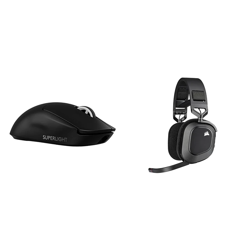Logitech G PRO X & CORSAIR HS80 RGB Over Ear WIRELESS