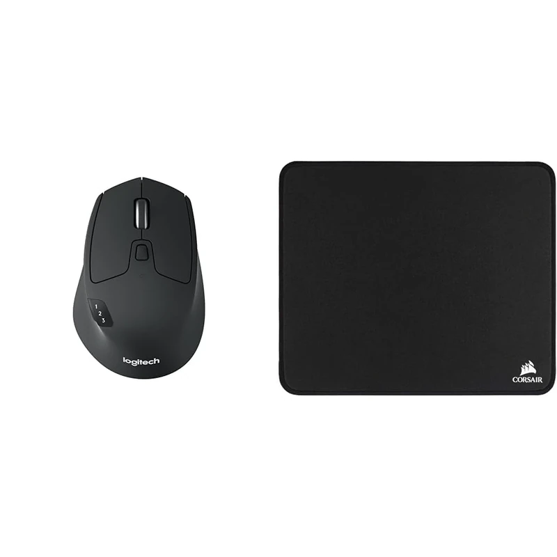 Logitech M720 Triathlon Multi-Device & Corsair MM350 Champion Series, Medium Premium