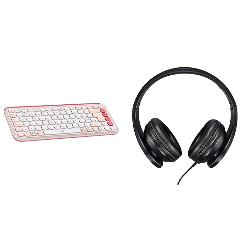 Logitech POP ICON KEYS & Acer Headset AHW115 - (integrated mic,