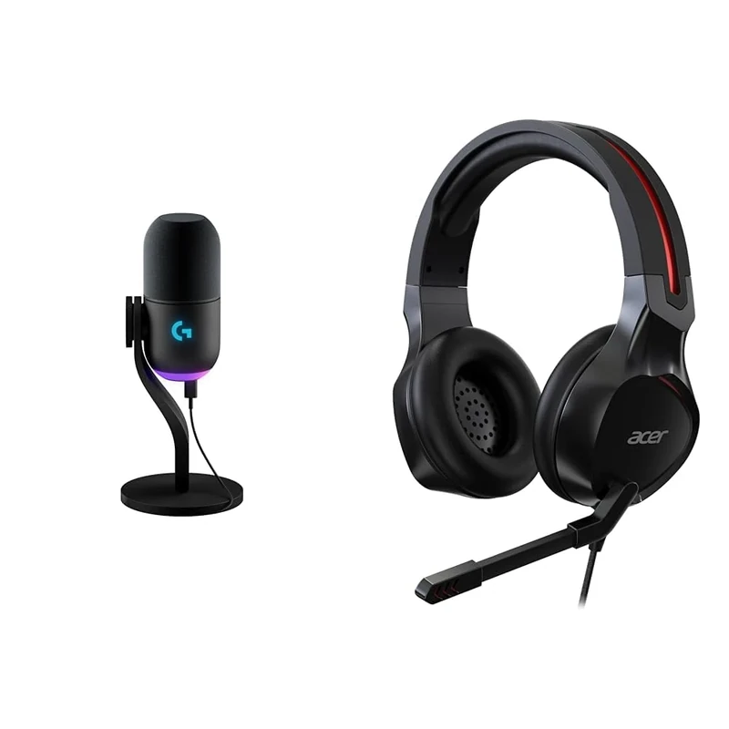 Logitech G Yeti GX & Acer Nitro Gaming Headset NHW820 -