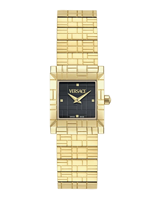Versace Women's Gold and Black Analogue Swiss Quartz Watch