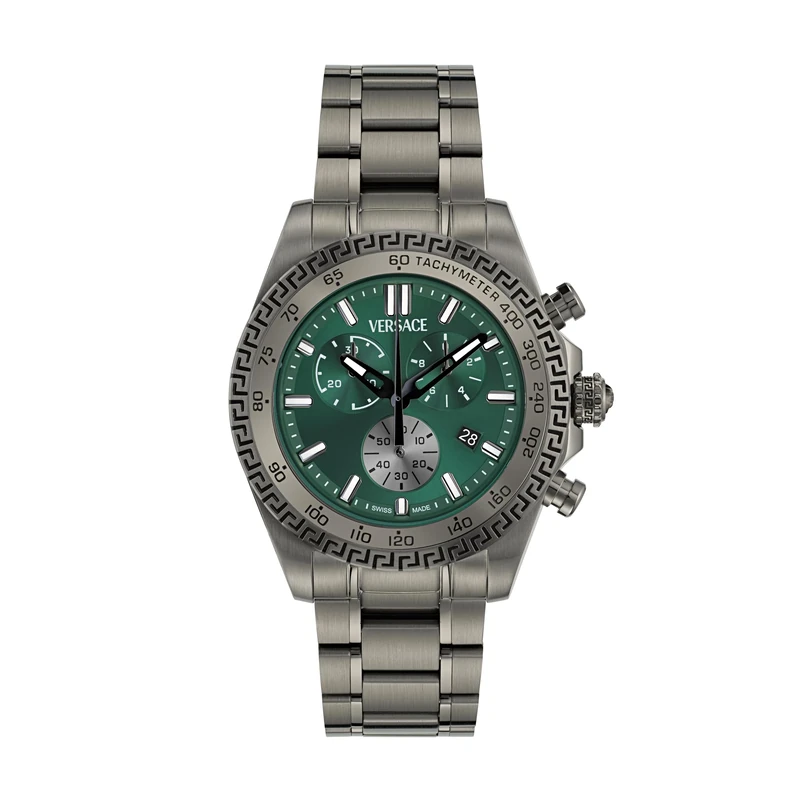 Versace Men's Chronograph Swiss Quartz Watch with Stainless Steel Strap VE9K00624